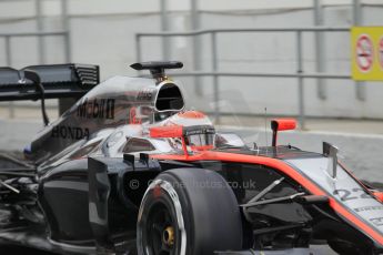 World © Octane Photographic Ltd. McLaren Honda MP4/30 – Jenson Button. Saturday 21st February 2015, F1 Winter testing, Circuit de Barcelona Catalunya, Spain, Day 3. Digital Ref: 1190CB1L7959