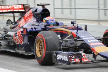 World © Octane Photographic Ltd. Scuderia Toro Rosso STR10 – Max Verstappen. Saturday 21st February 2015, F1 Winter testing, Circuit de Barcelona Catalunya, Spain, Day 3. Digital Ref: 1190CB1L7977