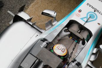 World © Octane Photographic Ltd. Mercedes AMG Petronas F1 W06 Hybrid – Lewis Hamilton. Saturday 21st February 2015, F1 Winter testing, Circuit de Barcelona Catalunya, Spain, Day 3. Digital Ref : 1190CB1L8153