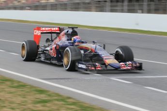 World © Octane Photographic Ltd. Scuderia Toro Rosso STR10 – Max Verstappen. Saturday 21st February 2015, F1 Winter testing, Circuit de Barcelona Catalunya, Spain, Day 3. Digital Ref: 1190CB1L8180