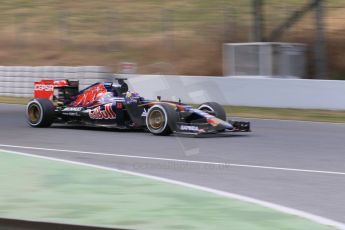 World © Octane Photographic Ltd. Scuderia Toro Rosso STR10 – Max Verstappen. Saturday 21st February 2015, F1 Winter testing, Circuit de Barcelona Catalunya, Spain, Day 3. Digital Ref: 1190CB1L8234