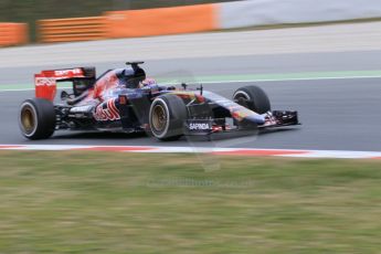 World © Octane Photographic Ltd. Scuderia Toro Rosso STR10 – Max Verstappen. Saturday 21st February 2015, F1 Winter testing, Circuit de Barcelona Catalunya, Spain, Day 3. Digital Ref: 1190CB1L8339