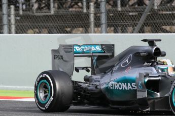 World © Octane Photographic Ltd. Mercedes AMG Petronas F1 W06 Hybrid – Lewis Hamilton. Saturday 21st February 2015, F1 Winter testing, Circuit de Barcelona Catalunya, Spain, Day 3. Digital Ref : 1190CB1L8386