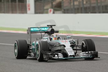 World © Octane Photographic Ltd. Mercedes AMG Petronas F1 W06 Hybrid – Lewis Hamilton. Saturday 21st February 2015, F1 Winter testing, Circuit de Barcelona Catalunya, Spain, Day 3. Digital Ref : 1190CB7L6274