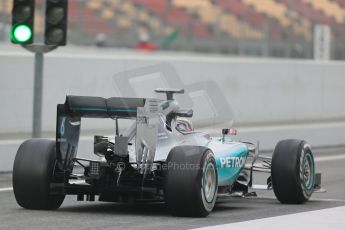 World © Octane Photographic Ltd. Mercedes AMG Petronas F1 W06 Hybrid – Lewis Hamilton. Saturday 21st February 2015, F1 Winter testing, Circuit de Catalunya, Barcelona, Spain, Day 3. Digital Ref : 1190LB1D7781