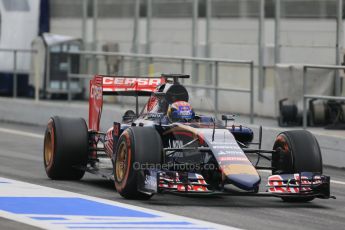 World © Octane Photographic Ltd. Scuderia Toro Rosso STR10 – Max Verstappen, Saturday 21st February 2015, F1 Winter testing, Circuit de Catalunya, Barcelona, Spain, Day 2. Digital Ref: 1190LB1D7801