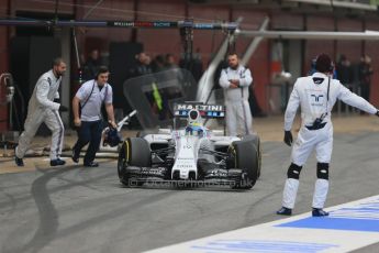 World © Octane Photographic Ltd. Williams Martini Racing FW37 – Felipe Massa. Saturday 21st February 2015, F1 Winter testing, Circuit de Catalunya, Barcelona, Spain, Day 3. Digital Ref: 1190LB1D7974