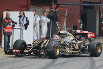 World © Octane Photographic Ltd. Lotus F1 Team E23 Hybrid – Pastor Maldonado. Saturday 21st February 2015, F1 Winter testing, Circuit de Catalunya, Barcelona, Spain, Day 3. Digital Ref : 1190LB1D7995
