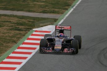 World © Octane Photographic Ltd. Scuderia Toro Rosso STR10 – Max Verstappen, Saturday 21st February 2015, F1 Winter testing, Circuit de Catalunya, Barcelona, Spain, Day 2. Digital Ref: 1190LB1D8317