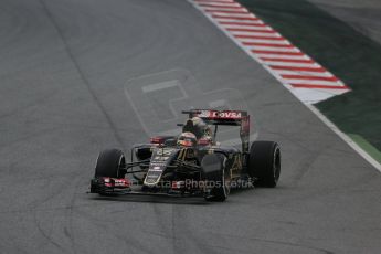World © Octane Photographic Ltd. Lotus F1 Team E23 Hybrid – Pastor Maldonado. Saturday 21st February 2015, F1 Winter testing, Circuit de Catalunya, Barcelona, Spain, Day 3. Digital Ref : 1190LB1D8421