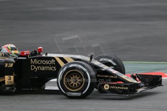 World © Octane Photographic Ltd. Lotus F1 Team E23 Hybrid – Pastor Maldonado. Saturday 21st February 2015, F1 Winter testing, Circuit de Catalunya, Barcelona, Spain, Day 3. Digital Ref : 1190LB1D8426