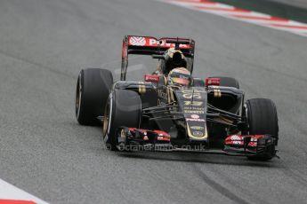 World © Octane Photographic Ltd. Lotus F1 Team E23 Hybrid – Pastor Maldonado. Saturday 21st February 2015, F1 Winter testing, Circuit de Catalunya, Barcelona, Spain, Day 3. Digital Ref : 1190LB1D8557