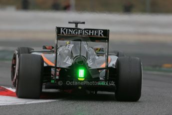 World © Octane Photographic Ltd. Sahara Force India VJM07 – Pascal Wehrlein. Saturday 21st February 2015, F1 Winter testing, Circuit de Catalunya, Barcelona, Spain, Day 3. Digital Ref : 1190LB1D8602