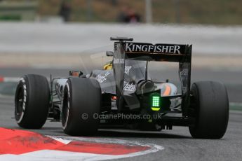World © Octane Photographic Ltd. Sahara Force India VJM07 – Pascal Wehrlein. Saturday 21st February 2015, F1 Winter testing, Circuit de Catalunya, Barcelona, Spain, Day 3. Digital Ref : 1190LB1D8606