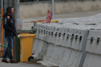 World © Octane Photographic Ltd. Infiniti Red Bull Racing - Christian Horner. Saturday 21st February 2015, F1 Winter testing, Circuit de Catalunya, Barcelona, Spain, Day 3. Digital Ref : 1190LB1D8626