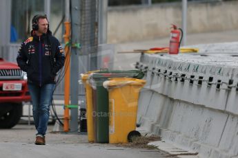 World © Octane Photographic Ltd. Infiniti Red Bull Racing - Christian Horner. Saturday 21st February 2015, F1 Winter testing, Circuit de Catalunya, Barcelona, Spain, Day 3. Digital Ref : 1190LB1D8632