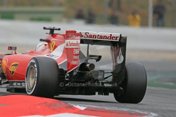 World © Octane Photographic Ltd. Scuderia Ferrari SF15-T– Sebastian Vettel. Saturday 21st February 2015, F1 Winter testing, Circuit de Catalunya, Barcelona, Spain, Day 3. Digital Ref: 1190LB1D8656