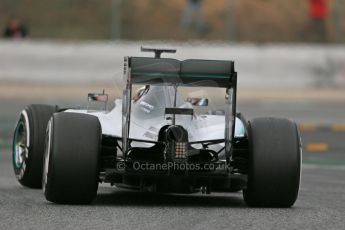 World © Octane Photographic Ltd. Mercedes AMG Petronas F1 W06 Hybrid – Lewis Hamilton. Saturday 21st February 2015, F1 Winter testing, Circuit de Catalunya, Barcelona, Spain, Day 3. Digital Ref : 1190LB1D8703