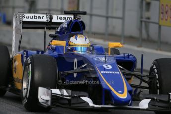 World © Octane Photographic Ltd. Sauber F1 Team C34-Ferrari – Marcus Ericsson. Saturday 21st February 2015, F1 Winter testing, Circuit de Catalunya, Barcelona, Spain, Day 3. Digital Ref : 1190LB1D8875