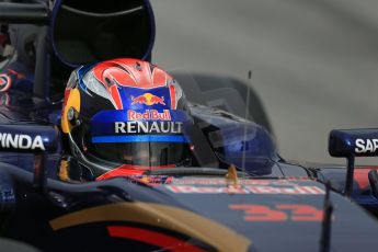 World © Octane Photographic Ltd. Scuderia Toro Rosso STR10 – Max Verstappen, Saturday 21st February 2015, F1 Winter testing, Circuit de Catalunya, Barcelona, Spain, Day 2. Digital Ref: 1190LB1D8922