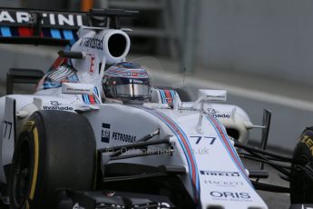 World © Octane Photographic Ltd. Williams Martini Racing FW37 – Valtteri Bottas, Saturday 21st February 2015, F1 Winter testing, Circuit de Catalunya, Barcelona, Spain, Day 3. Digital Ref: 1190LB1D8946