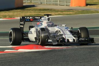 World © Octane Photographic Ltd. Williams Martini Racing FW37 – Valtteri Bottas. Sunday 22nd February 2015, F1 Winter testing, Circuit de Barcelona Catalunya, Spain, Day 4. Digital Ref: 1191CB1L8649