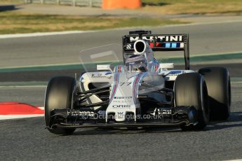 World © Octane Photographic Ltd. Williams Martini Racing FW37 – Valtteri Bottas. Sunday 22nd February 2015, F1 Winter testing, Circuit de Barcelona Catalunya, Spain, Day 4. Digital Ref: 1191CB1L8655