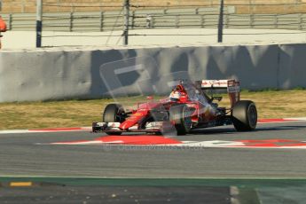 World © Octane Photographic Ltd. Scuderia Ferrari SF15-T– Sebastian Vettel. Sunday 22nd February 2015, F1 Winter testing, Circuit de Barcelona Catalunya, Spain, Day 4. Digital Ref: 1191CB1L8660