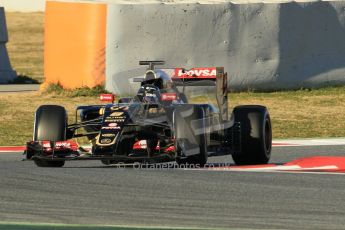 World © Octane Photographic Ltd. Lotus F1 Team E23 Hybrid – Romain Grosjean. Sunday 22nd February 2015, F1 Winter testing, Circuit de Barcelona Catalunya, Spain, Day 4. Digital Ref :1191CB1L8682