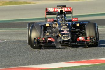 World © Octane Photographic Ltd. Lotus F1 Team E23 Hybrid – Romain Grosjean. Sunday 22nd February 2015, F1 Winter testing, Circuit de Barcelona Catalunya, Spain, Day 4. Digital Ref :1191CB1L8691