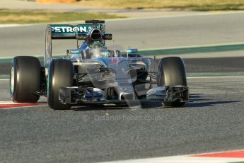 World © Octane Photographic Ltd. Mercedes AMG Petronas F1 W06 Hybrid – Nico Rosberg. Sunday 22nd February 2015, F1 Winter testing, Circuit de Barcelona Catalunya, Spain, Day 4. Digital Ref : 1191CB1L8775