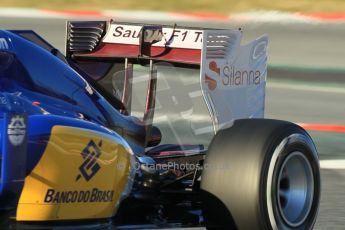 World © Octane Photographic Ltd. Sauber F1 Team C34-Ferrari – Felipe Nasr. Sunday 22nd February 2015, F1 Winter testing, Circuit de Barcelona Catalunya, Spain, Day 4. Digital Ref : 1191CB1L8800