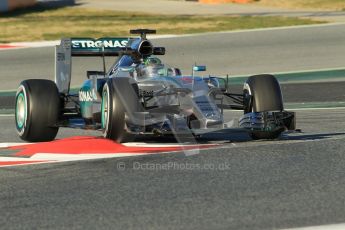 World © Octane Photographic Ltd. Mercedes AMG Petronas F1 W06 Hybrid – Nico Rosberg. Sunday 22nd February 2015, F1 Winter testing, Circuit de Barcelona Catalunya, Spain, Day 4. Digital Ref : 1191CB1L8853