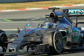 World © Octane Photographic Ltd. Mercedes AMG Petronas F1 W06 Hybrid – Nico Rosberg. Sunday 22nd February 2015, F1 Winter testing, Circuit de Barcelona Catalunya, Spain, Day 4. Digital Ref : 1191CB1L8862