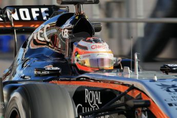 World © Octane Photographic Ltd. Sahara Force India VJM07 – Nico Hulkenberg. Sunday 22nd February 2015, F1 Winter test #2, Circuit de Barcelona Catalunya, Spain, Day 4. Digital Ref :1191CB1L9059