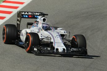 World © Octane Photographic Ltd. Williams Martini Racing FW37 – Valtteri Bottas. Sunday 22nd February 2015, F1 Winter test #2, Circuit de Barcelona Catalunya, Spain, Day 4. Digital Ref: 1191CB1L9156