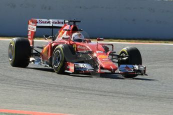 World © Octane Photographic Ltd. Scuderia Ferrari SF15-T– Sebastian Vettel. Sunday 22nd February 2015, F1 Winter test #2, Circuit de Barcelona Catalunya, Spain, Day 4. Digital Ref: 1191CB1L9238