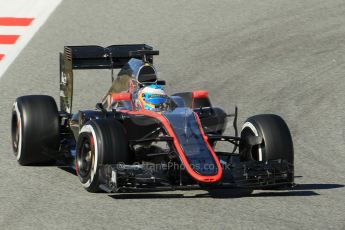 World © Octane Photographic Ltd. McLaren Honda MP4/30 - Fernando Alonso. Sunday 22nd Sunday 22nd February 2015, F1 Winter test #2, Circuit de Barcelona Catalunya, Spain, Day 4. Digital Ref: 1191CB1L9265