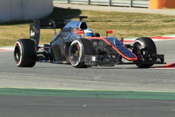 World © Octane Photographic Ltd. McLaren Honda MP4/30 - Fernando Alonso. Sunday 22nd Sunday 22nd February 2015, F1 Winter test #2, Circuit de Barcelona Catalunya, Spain, Day 4. Digital Ref: 1191CB1L9291