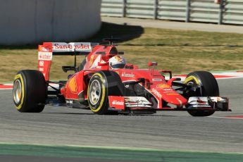 World © Octane Photographic Ltd. Scuderia Ferrari SF15-T– Sebastian Vettel. Sunday 22nd February 2015, F1 Winter test #2, Circuit de Barcelona Catalunya, Spain, Day 4. Digital Ref: 1191CB1L9312