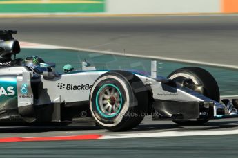 World © Octane Photographic Ltd. Mercedes AMG Petronas F1 W06 Hybrid – Nico Rosberg. Sunday 22nd February 2015, F1 Winter test #2, Circuit de Barcelona Catalunya, Spain, Day 4. Digital Ref : 1191CB1L9343