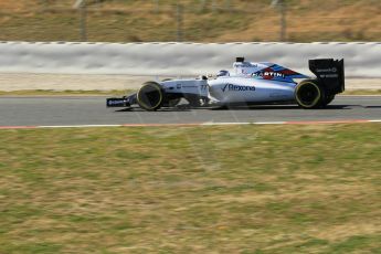 World © Octane Photographic Ltd. Williams Martini Racing FW37 – Valtteri Bottas. Sunday 22nd February 2015, F1 Winter test #2, Circuit de Barcelona Catalunya, Spain, Day 4. Digital Ref: 1191CB1L9351