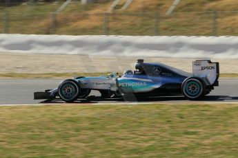 World © Octane Photographic Ltd. Mercedes AMG Petronas F1 W06 Hybrid – Nico Rosberg. Sunday 22nd February 2015, F1 Winter test #2, Circuit de Barcelona Catalunya, Spain, Day 4. Digital Ref : 1191CB1L9367