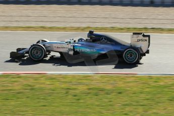 World © Octane Photographic Ltd. Mercedes AMG Petronas F1 W06 Hybrid – Nico Rosberg. Sunday 22nd February 2015, F1 Winter test #2, Circuit de Barcelona Catalunya, Spain, Day 4. Digital Ref : 1191CB1L9374