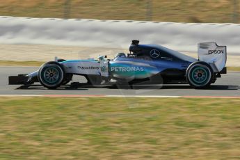 World © Octane Photographic Ltd. Mercedes AMG Petronas F1 W06 Hybrid – Nico Rosberg. Sunday 22nd February 2015, F1 Winter test #2, Circuit de Barcelona Catalunya, Spain, Day 4. Digital Ref : 1191CB1L9429