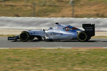 World © Octane Photographic Ltd. Williams Martini Racing FW37 – Valtteri Bottas. Sunday 22nd February 2015, F1 Winter test #2, Circuit de Barcelona Catalunya, Spain, Day 4. Digital Ref: 1191CB1L9449