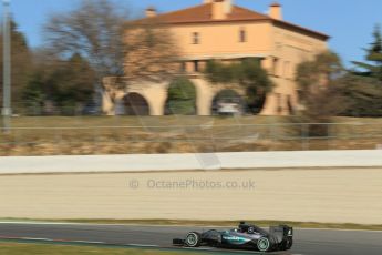 World © Octane Photographic Ltd. Mercedes AMG Petronas F1 W06 Hybrid – Nico Rosberg. Sunday 22nd February 2015, F1 Winter test #2, Circuit de Barcelona Catalunya, Spain, Day 4. Digital Ref : 1191CB1L9493