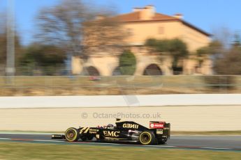 World © Octane Photographic Ltd. Lotus F1 Team E23 Hybrid – Romain Grosjean. Sunday 22nd February 2015, F1 Winter test #2, Circuit de Barcelona Catalunya, Spain, Day 4. Digital Ref :1191CB1L9511