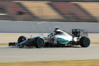 World © Octane Photographic Ltd. Mercedes AMG Petronas F1 W06 Hybrid – Nico Rosberg. Sunday 22nd February 2015, F1 Winter test #2, Circuit de Barcelona Catalunya, Spain, Day 4. Digital Ref : 1191CB1L9542