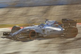 World © Octane Photographic Ltd. Williams Martini Racing FW37 – Valtteri Bottas. Sunday 22nd February 2015, F1 Winter test #2, Circuit de Barcelona Catalunya, Spain, Day 4. Digital Ref: 1191CB1L9617